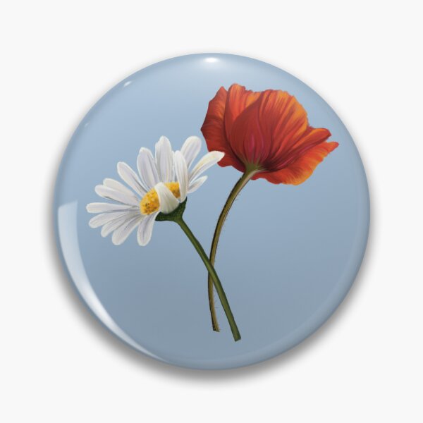 Item preview, chamomile and poppy designed and sold by Freiyart.