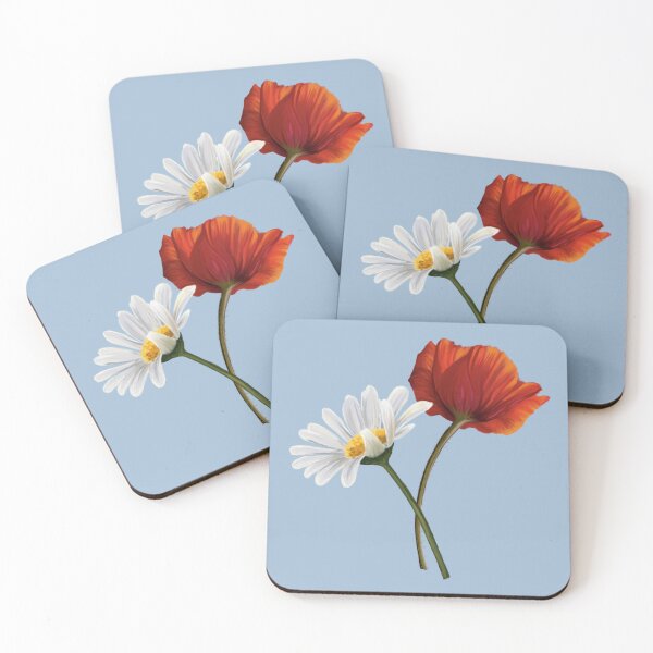 Item preview, chamomile and poppy designed and sold by Freiyart.