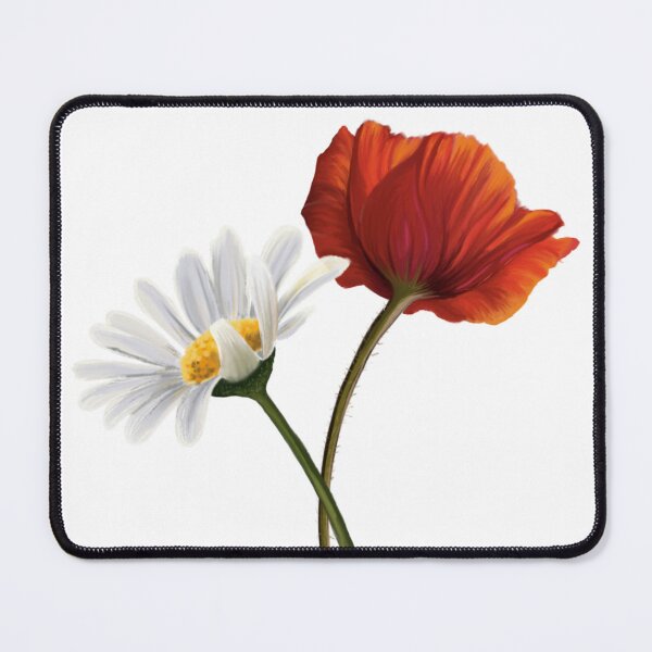 Item preview, chamomile and poppy designed and sold by Freiyart.