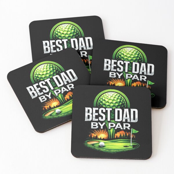 Item preview, Best Dad By Par Golf Sunset Course Funny Golfer Design designed and sold by msaloyach.