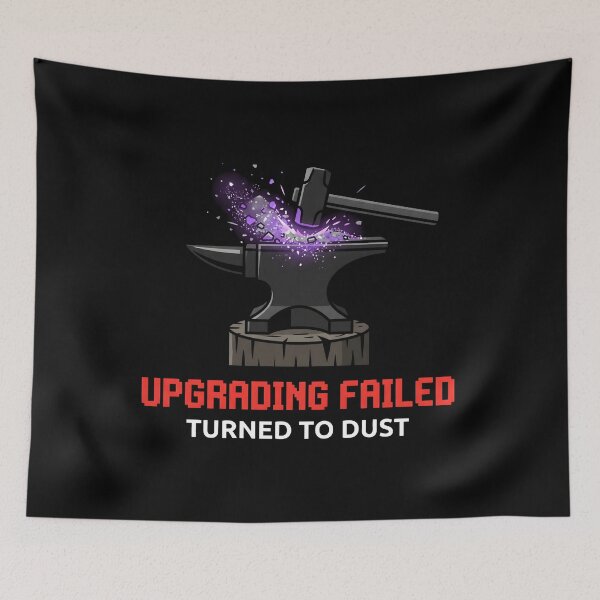 Item preview, Upgrading Failed Fantasy Gaming Blacksmith Forging designed and sold by SplashTastic.