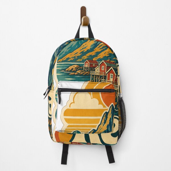 Item preview, Reine Norway Travel Souvenir - Retro Illustration designed and sold by VisualArtsOasis.