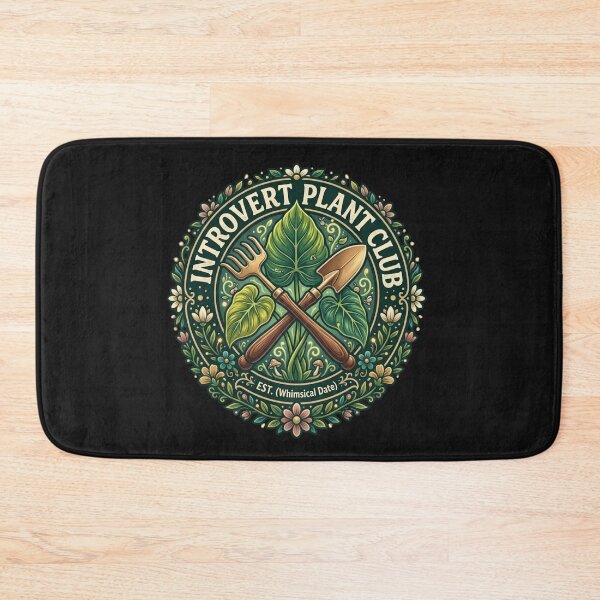 Item preview,  Introvert Plant Club Gardening Retro Badge Vintry Off designed and sold by VintryOff.