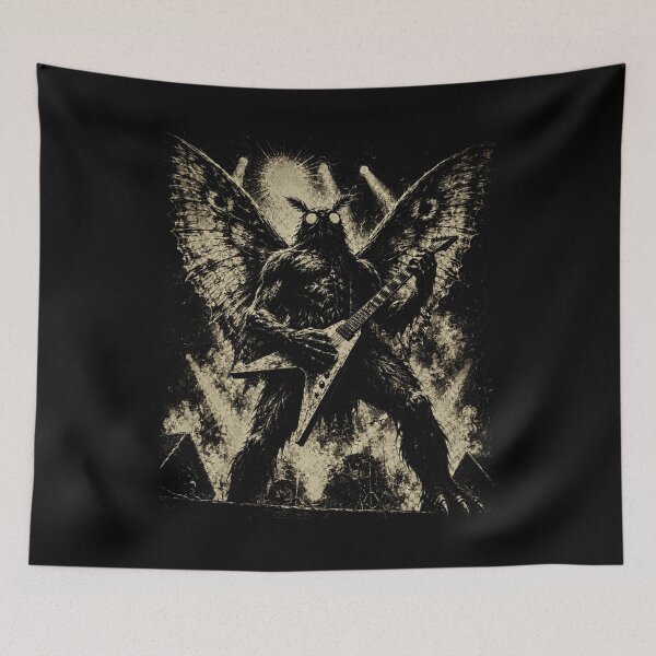 Item preview, Mothman Electric Guitar Cryptid Rock designed and sold by Victor Shadehorn.