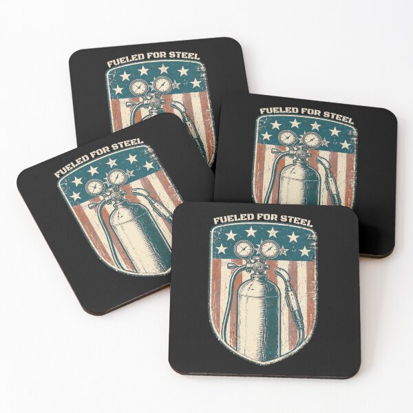 Item preview, Fueled For Steel Vintage Welding Torch American Flag Welder Design designed and sold by RusticMeadow.