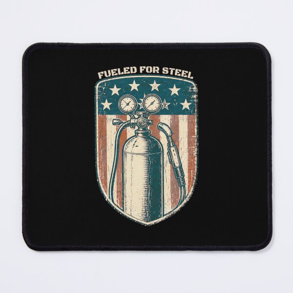 Item preview, Fueled For Steel Vintage Welding Torch American Flag Welder Design designed and sold by RusticMeadow.