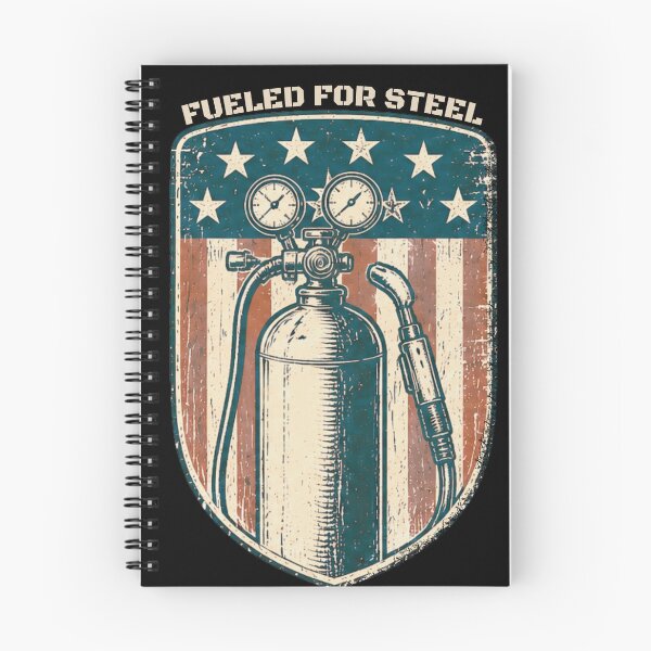 Item preview, Fueled For Steel Vintage Welding Torch American Flag Welder Design designed and sold by RusticMeadow.