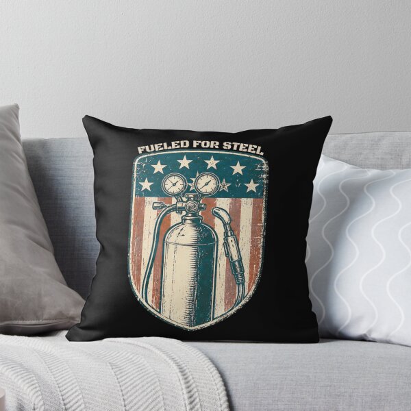 Item preview, Fueled For Steel Vintage Welding Torch American Flag Welder Design designed and sold by RusticMeadow.