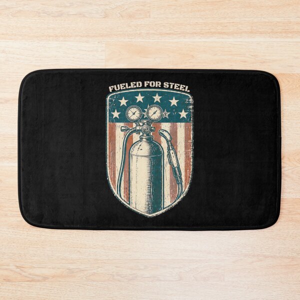 Item preview, Fueled For Steel Vintage Welding Torch American Flag Welder Design designed and sold by RusticMeadow.