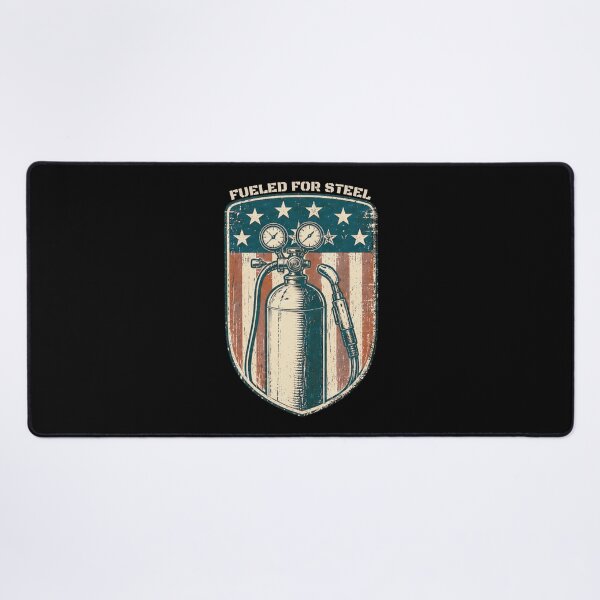 Item preview, Fueled For Steel Vintage Welding Torch American Flag Welder Design designed and sold by RusticMeadow.