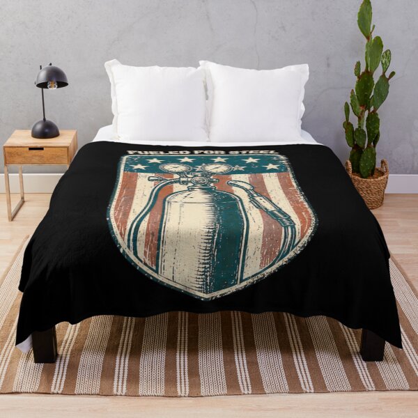 Item preview, Fueled For Steel Vintage Welding Torch American Flag Welder Design designed and sold by RusticMeadow.