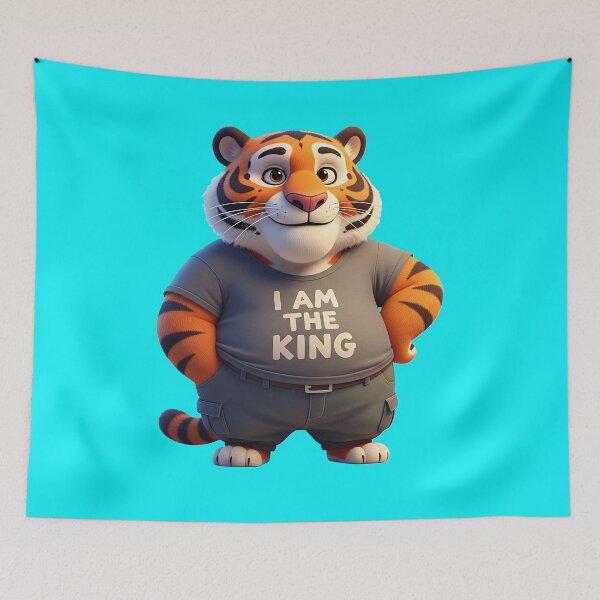 Item preview,  Cute 3D Cartoon Tiger Sticker designed and sold by krazzyremo.