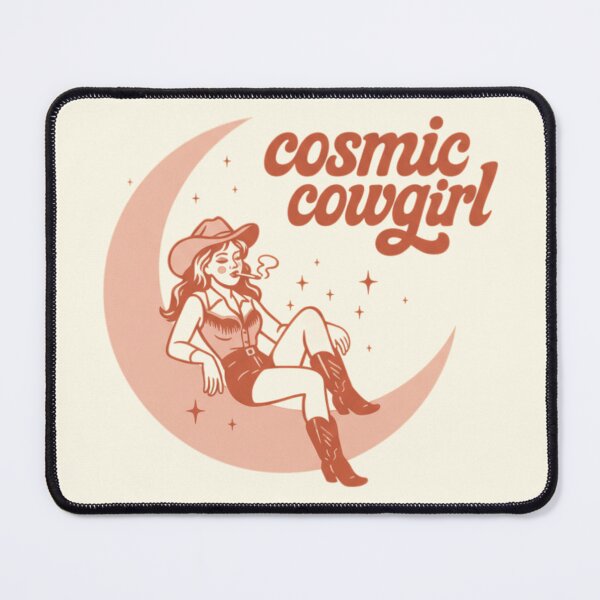 Item preview, Cosmic Cowgirl Retro Western Moon Art designed and sold by Vicky021.