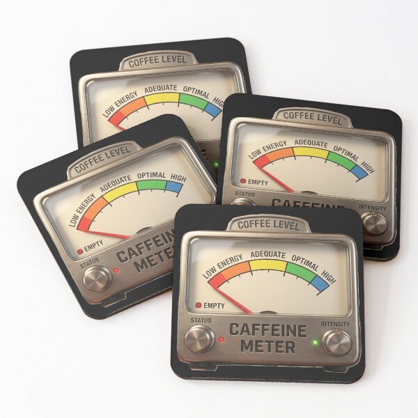 Aperçu de l'œuvre Compteur de caféine créée et vendue par GG-Graphics.