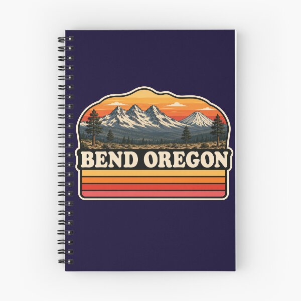 Item preview, Bend Oregon Retro Mountain Badge designed and sold by Swanny's Custom T-shirt and Gift Designs.