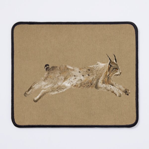 Item preview, Woodland Lynx Oil Painting Rustic Forest Wildlife Art designed and sold by SILVERAPPLE.