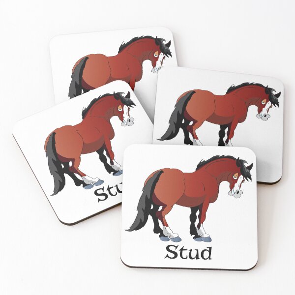 Item preview, Stud - Cartoon Horse designed and sold by Sketchy Pony.