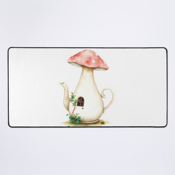 Item preview, Whimsical Red Toadstool Teapot Fairy House designed and sold by Vida e Arte.