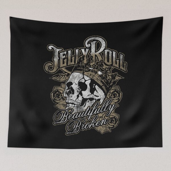 Item preview, Vintage Jelly Roll Beautifully Broken Skull Crown designed and sold by SaryaSmyth19.