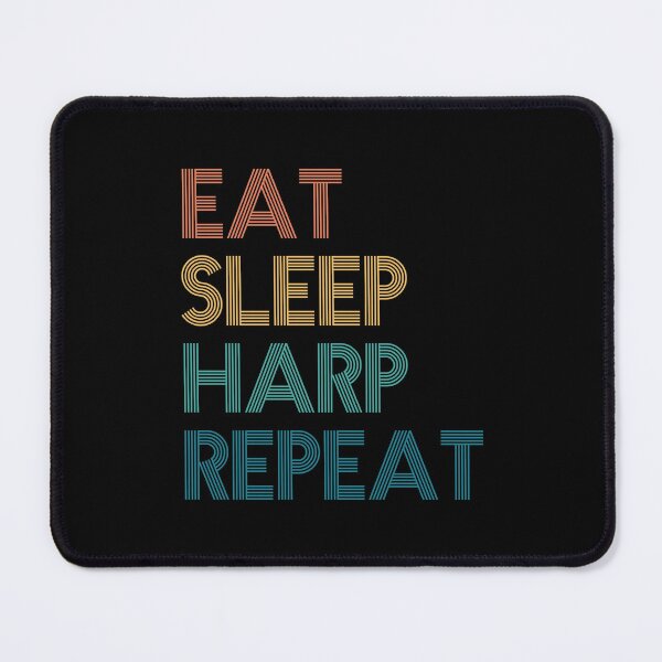 Item preview, Eat Sleep Harp Repeat - Gift For Harp Fans designed and sold by kindxinn.