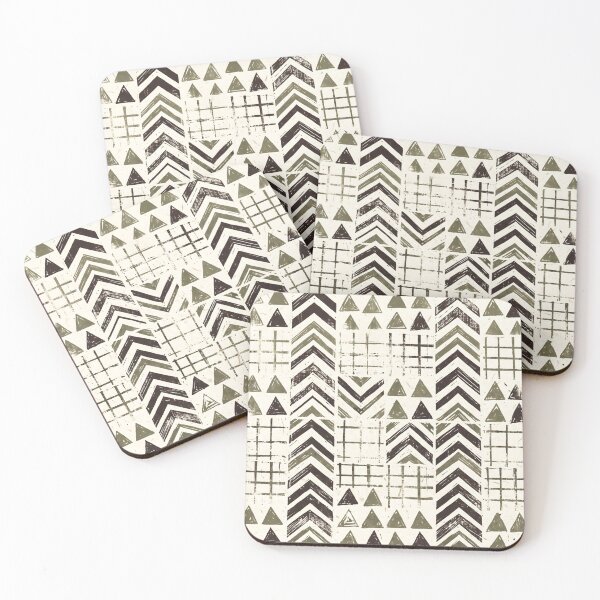Item preview, Urban Geometric Block Pattern Grunge Print designed and sold by SplashTastic.