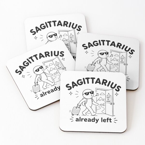 Item preview, Sagittarius Already Left Funny Zodiac designed and sold by MonkiFlipp.