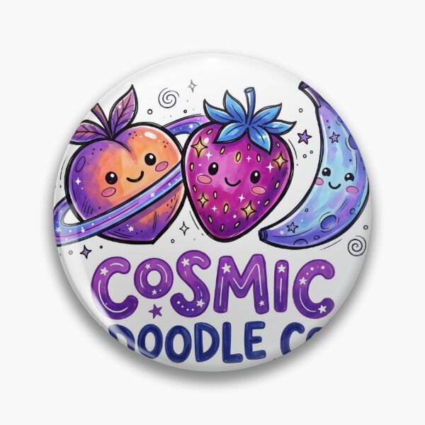 Item preview, Fruit Lover Gift | Cosmic Fruit Friends Space Art  designed and sold by Cosmic Doodle Co..