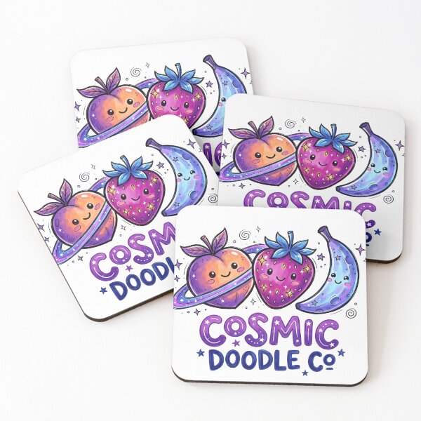 Item preview, Fruit Lover Gift | Cosmic Fruit Friends Space Art  designed and sold by Cosmic Doodle Co..