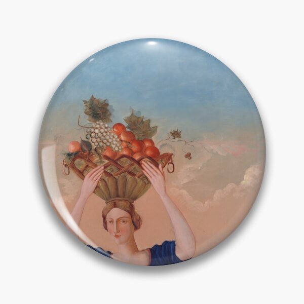 Item preview, Woman Carrying Fruit Basket at Sunset designed and sold by artofuniverse.