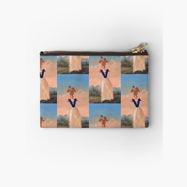 Item preview, Woman Carrying Fruit Basket at Sunset designed and sold by artofuniverse.