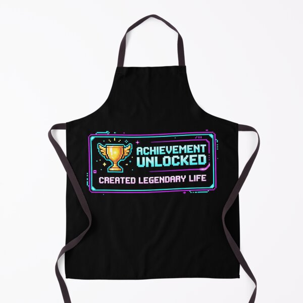 Item preview, Pixel Art Neon Achievement Unlock designed and sold by SplashTastic.