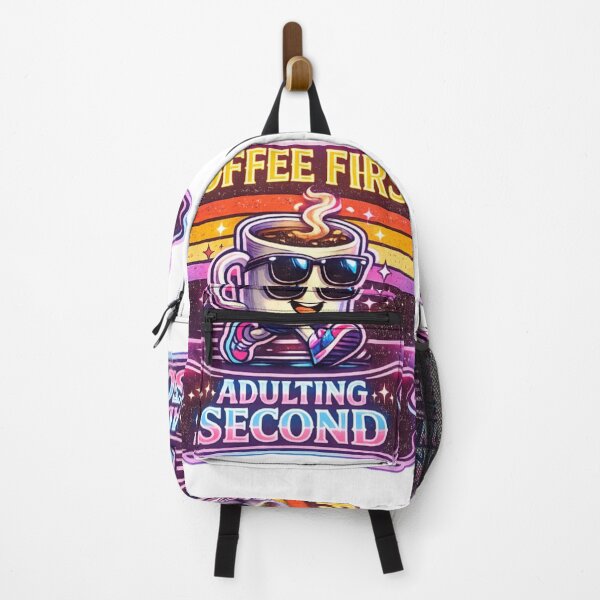 Item preview, Coffee First, Adulting Second – Funny Retro Coffee Lover Design designed and sold by Bismillah-Najah.