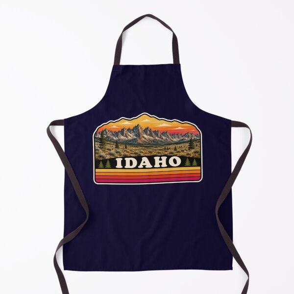 Item preview, Idaho Sawtooth Mountains Retro Badge designed and sold by Swanny's Custom T-shirt and Gift Designs.