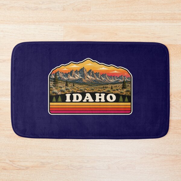 Item preview, Idaho Sawtooth Mountains Retro Badge designed and sold by Swanny's Custom T-shirt and Gift Designs.
