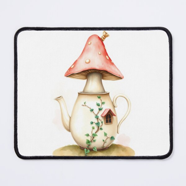 Item preview, Whimsical Mushroom Teapot Cottage Fairy House designed and sold by Vida e Arte.