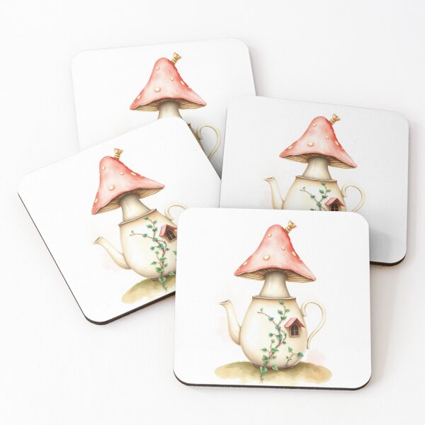 Item preview, Whimsical Mushroom Teapot Cottage Fairy House designed and sold by Vida e Arte.