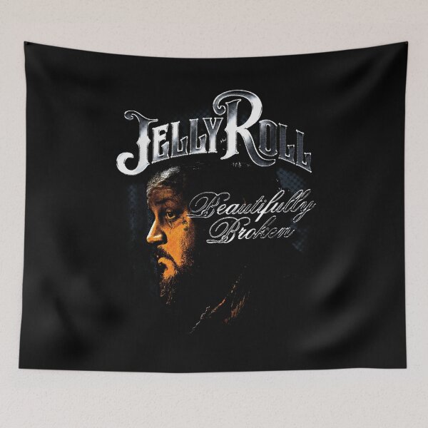 Item preview, Jelly Roll Beautifully Broken - Vintage Profile Portrait designed and sold by SaryaSmyth19.