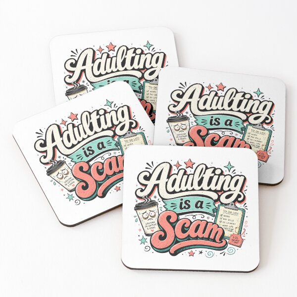 Item preview, Adulting is a scam designed and sold by Tiny-Love ⭐⭐⭐⭐⭐.