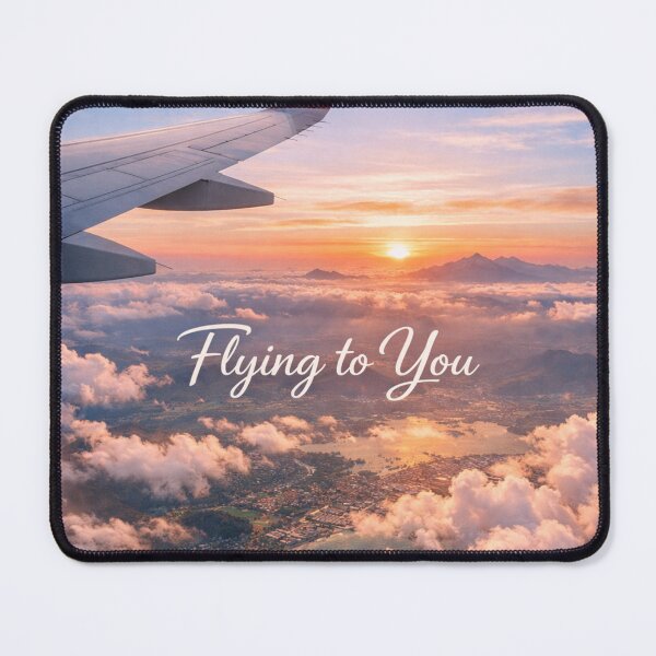 Item preview, Flying To You – Long Distance Relationship Airplane Travel Design designed and sold by Ve & Co.