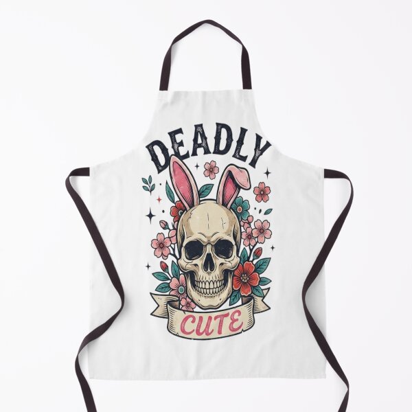 Item preview, Deadly skull with rabbit ears and flowers illustration designed and sold by Ahmedsyde.