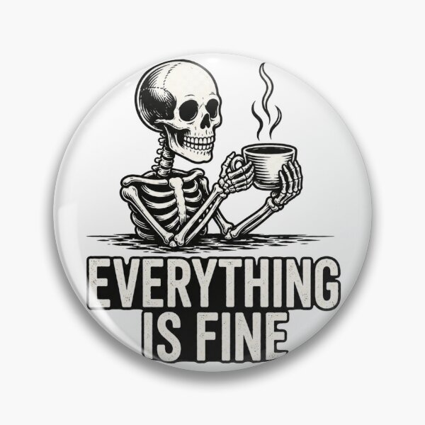 Item preview, Everything's OK! – Funny dark humor design for coffee lovers designed and sold by FusiTink.