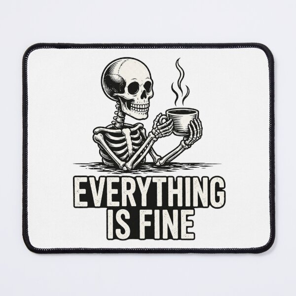Item preview, Everything's OK! – Funny dark humor design for coffee lovers designed and sold by FusiTink.