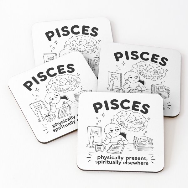 Item preview, Pisces Spiritually Elsewhere Funny Zodiac designed and sold by MonkiFlipp.
