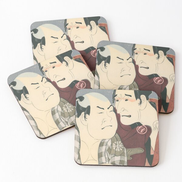 Item preview, Sharaku Kabuki Two Actors Iwai Hanshiro Bando Hikosaburo Ukiyo-e Art designed and sold by vekotpu.