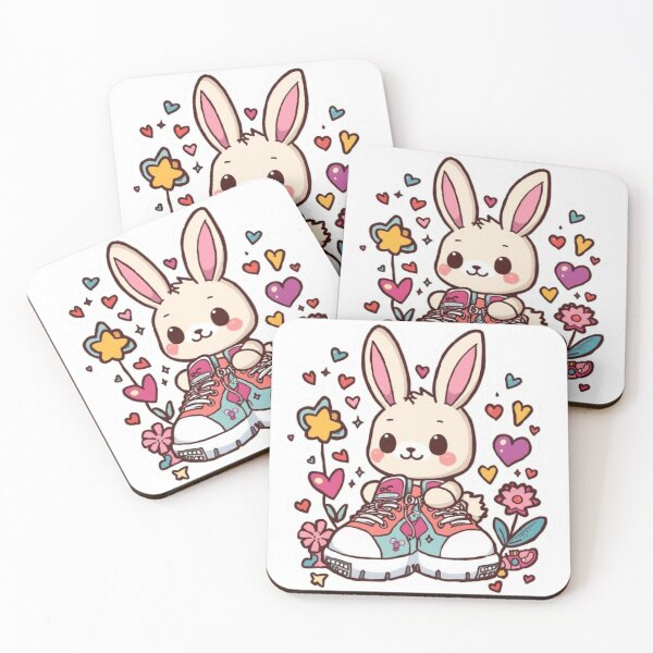 Item preview, Sneaker Bunny Kawaii Sticker designed and sold by Stylestickers55.