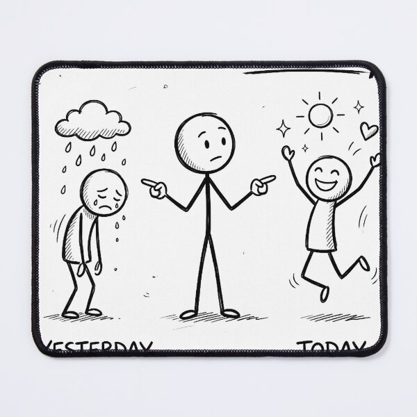 Item preview, Growth Mindset Better Than Yesterday Doodle designed and sold by OhWell Dept..