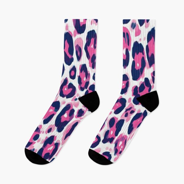 Item preview, Pink Navy Leopard Print Pattern designed and sold by tabe9001234.