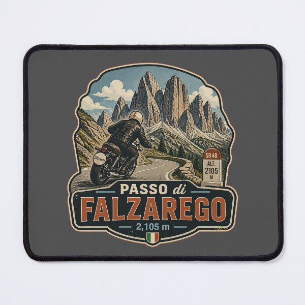 Item preview, Falzarego Pass, Passo di Falzarego Italy Motorcycle Sticker TShirt 03 designed and sold by OuterShellUK.