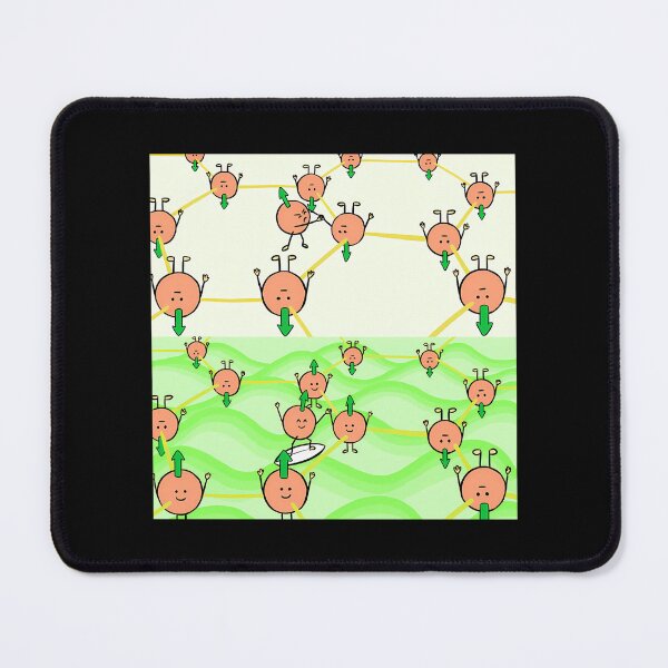 Item preview, Cartoon Electron Waves Cute Quantum Physics designed and sold by melinacris.