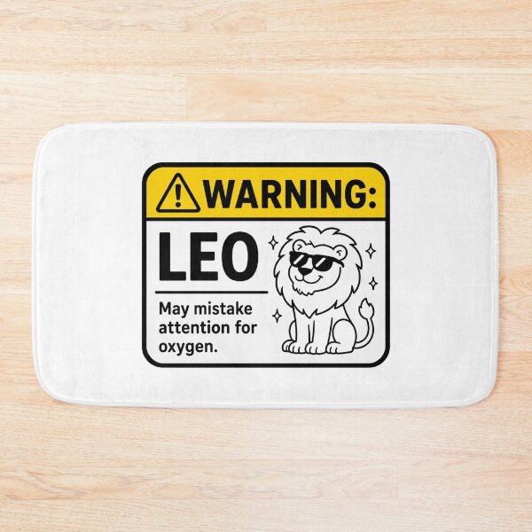Item preview, Warning Leo Needs Constant Attention designed and sold by MonkiFlipp.